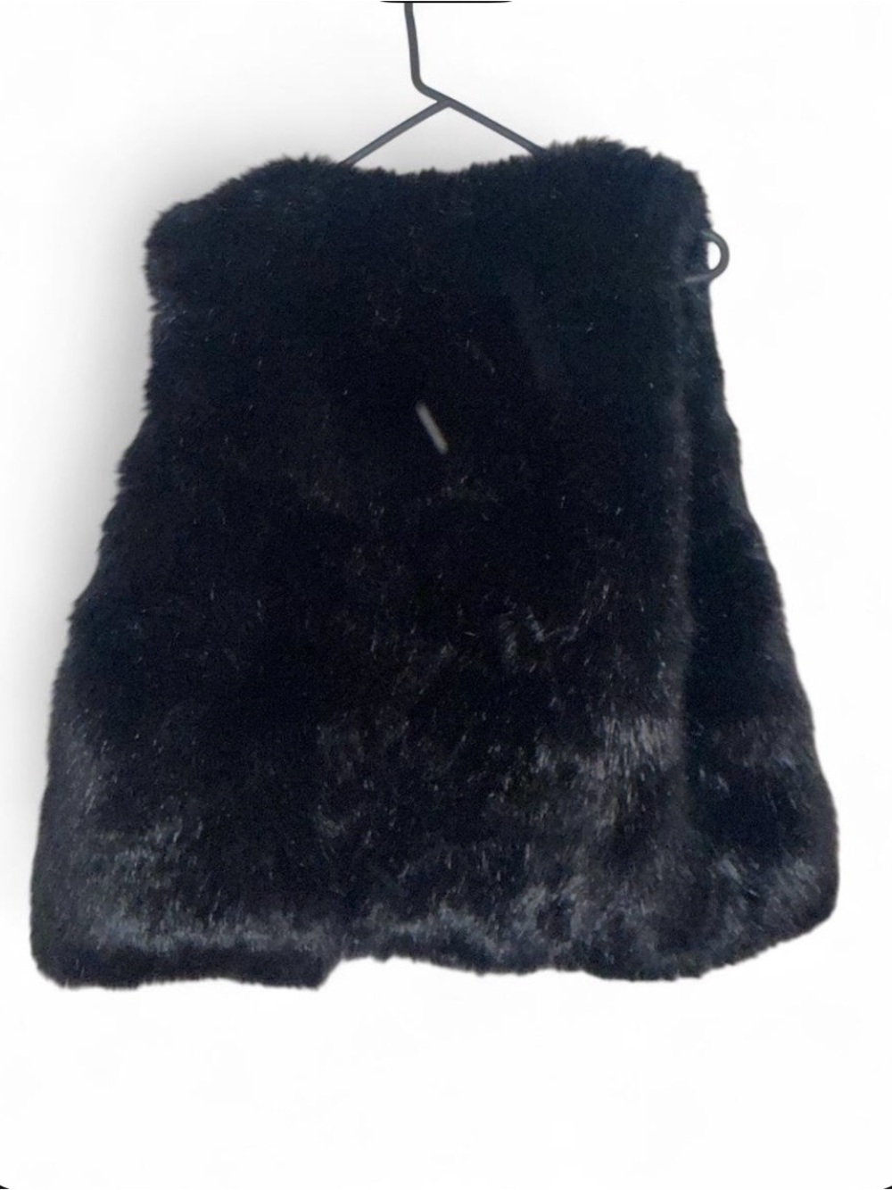 Do everything in love Black Faux Fur Scarf Wrap